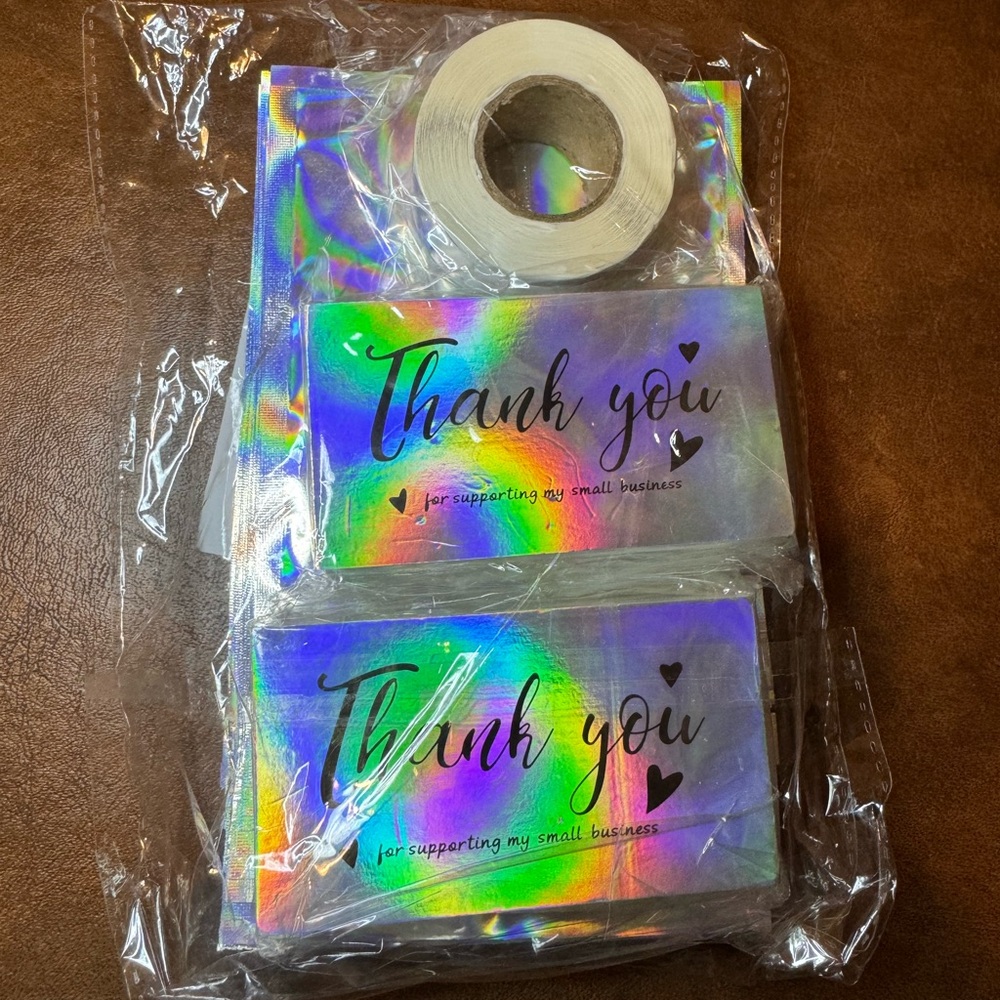 NWT 620 Thank You Cards and Stickers Set.